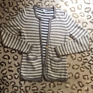 Banana Republic Navy/Cream/Gold Sweater Cardigan